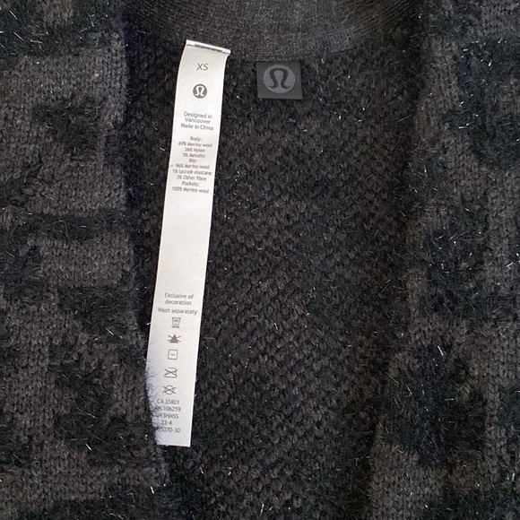 Lululemon Wool Blend Animal Print Oversized Cardigan Size Extra Small XS NWT - Picture 10 of 12